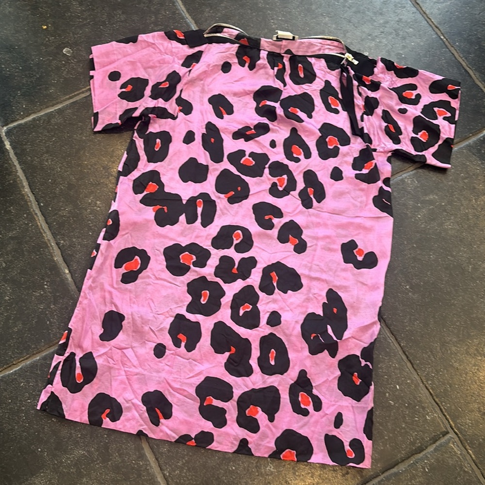 Sonia Rykiel pink leopard dress